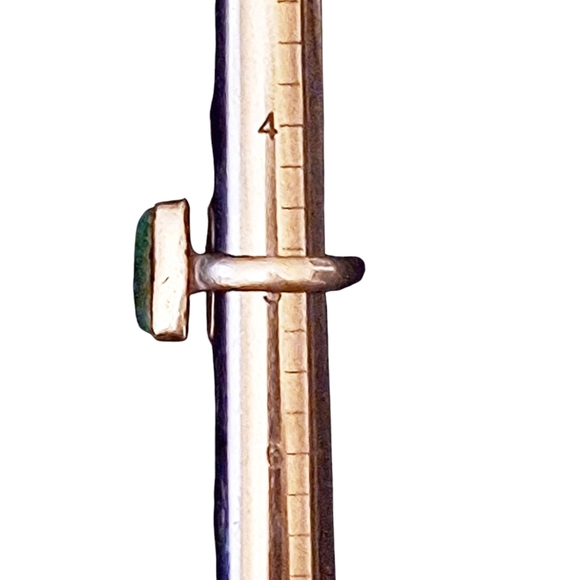 Chrysocolla Sterling Silver Ring 5! - Picture 10 of 13